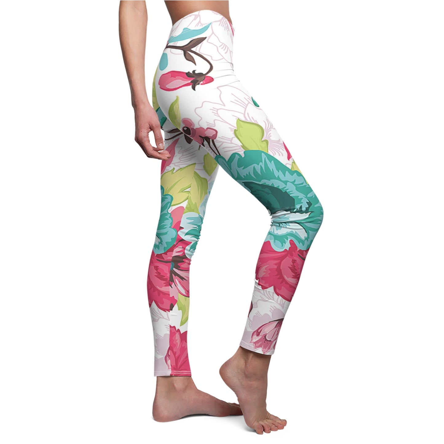 Women's Cut & Sew Casual Leggings Floral Print