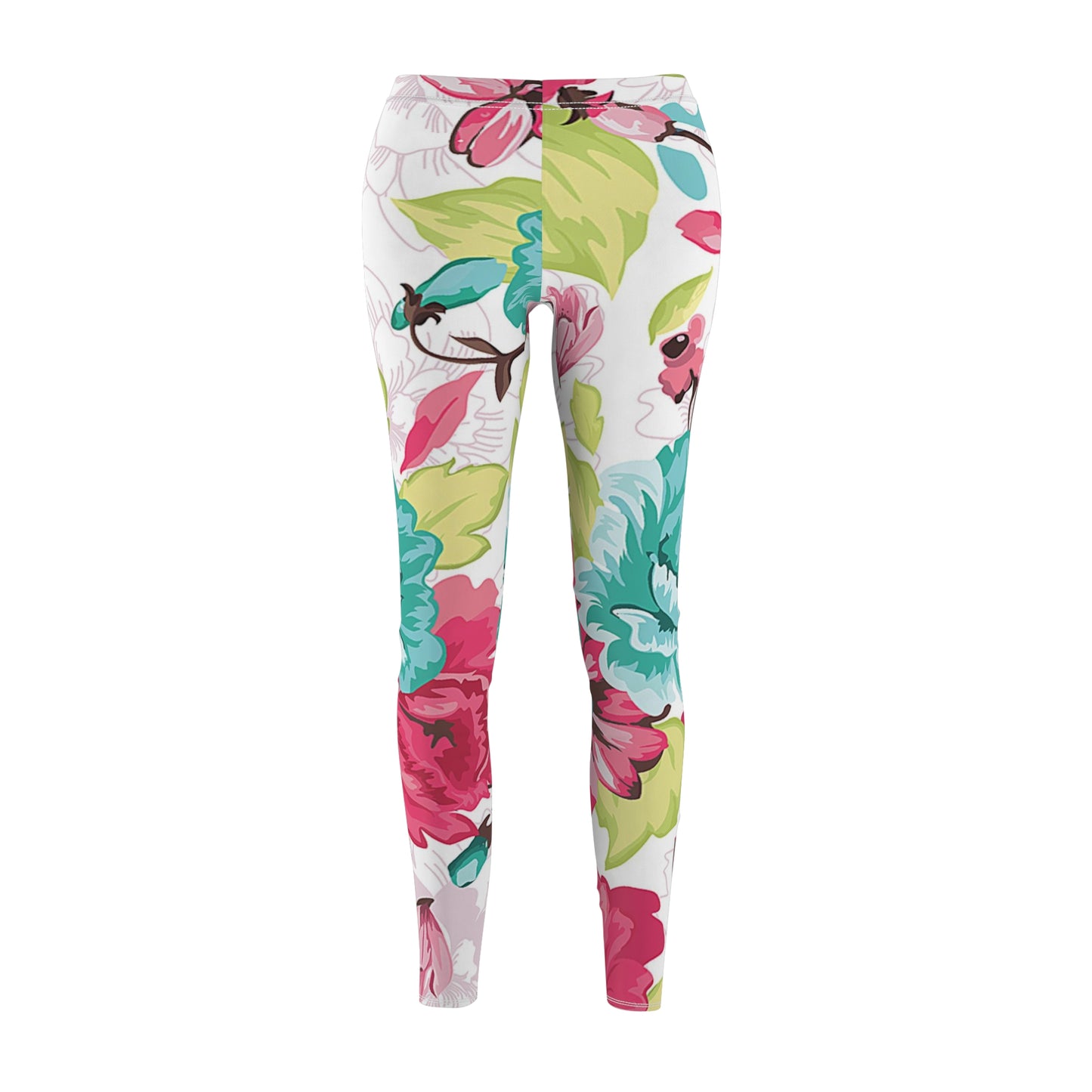 Women's Cut & Sew Casual Leggings Floral Print