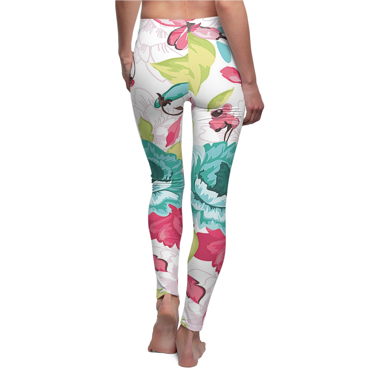 Women's Cut & Sew Casual Leggings Floral Print