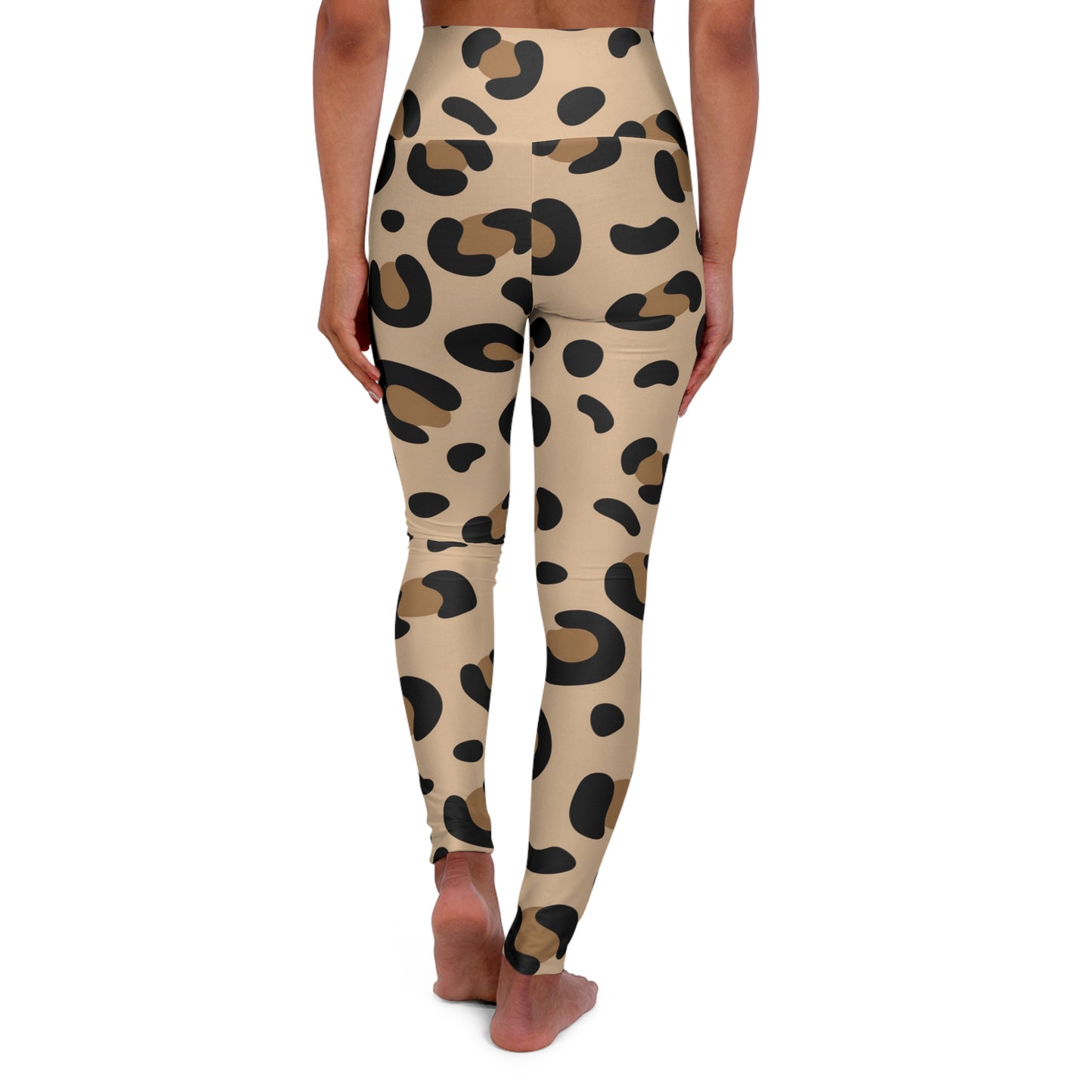 Leopard Print Large Print High Waisted Yoga Leggings