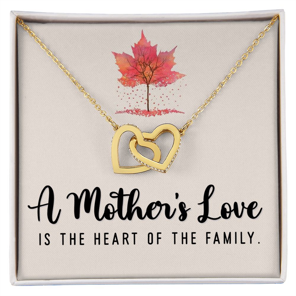 A Mother's Love Interlocking Heart Necklace