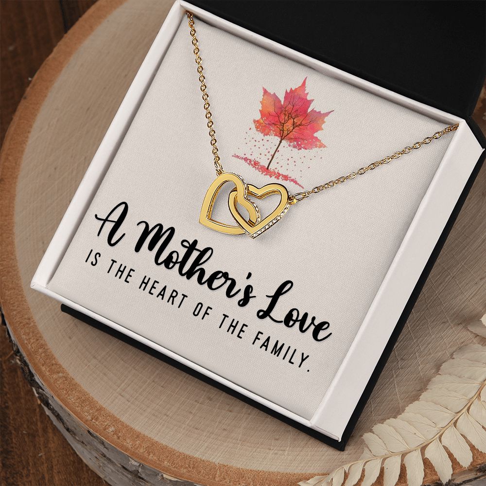 A Mother's Love Interlocking Heart Necklace