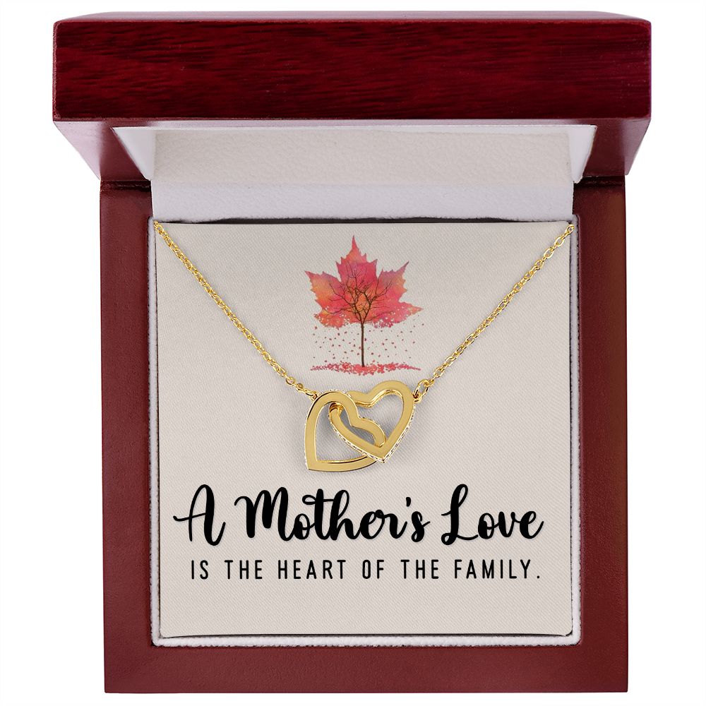 A Mother's Love Interlocking Heart Necklace