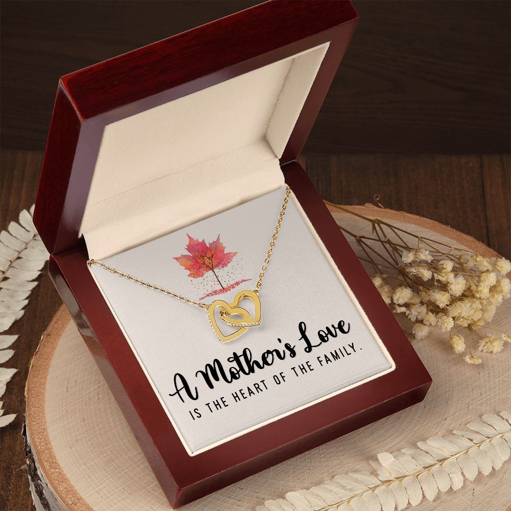 A Mother's Love Interlocking Heart Necklace