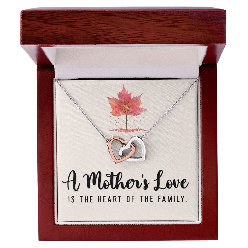 A Mother's Love Interlocking Heart Necklace