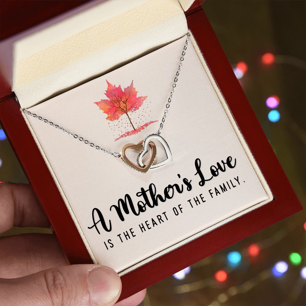 A Mother's Love Interlocking Heart Necklace