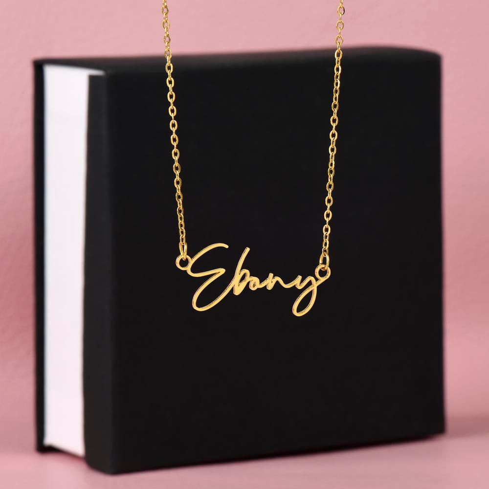 Personalized Signature Name Necklace