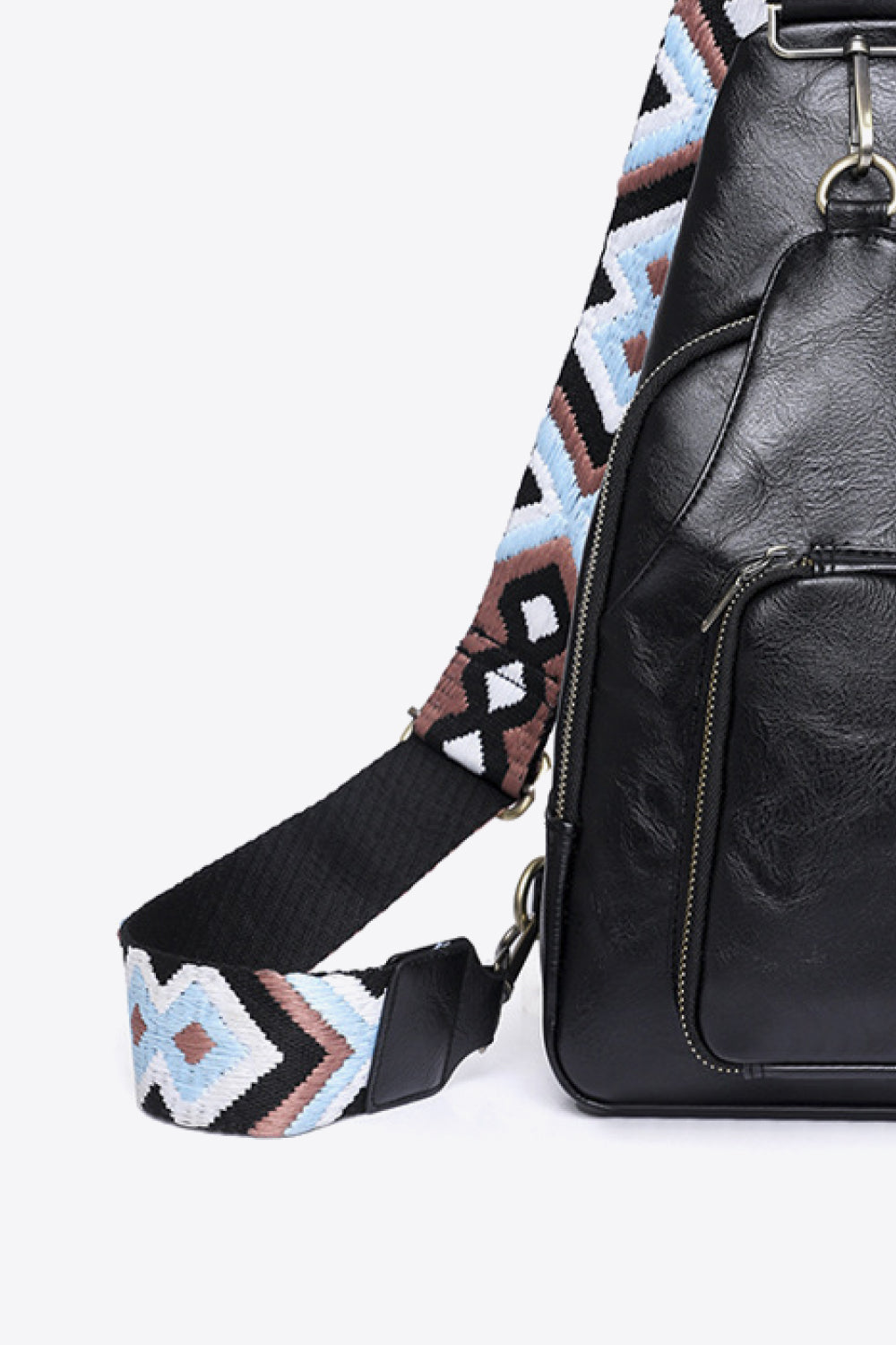 Baeful Take A Trip PU Leather Sling Bag