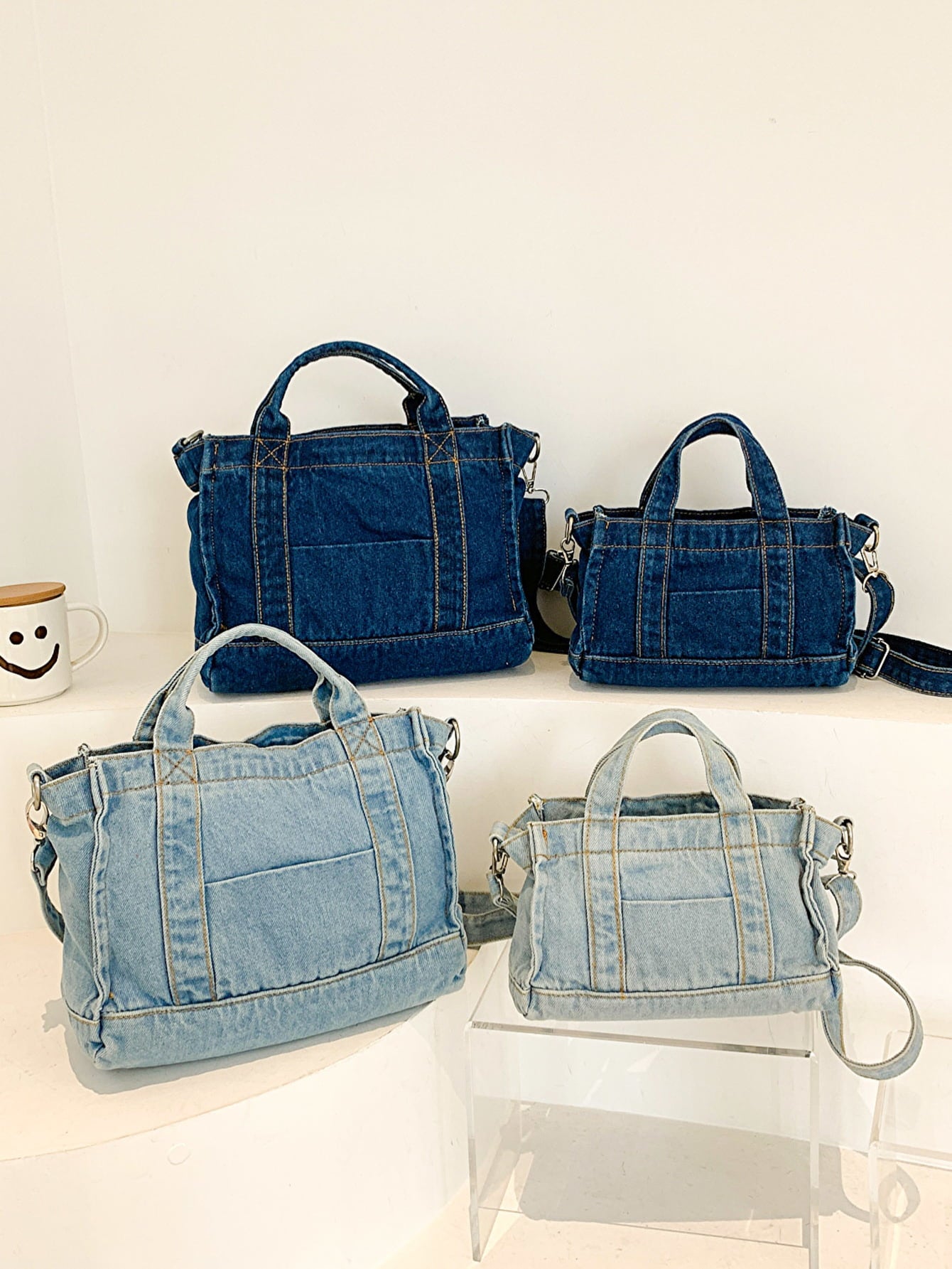 Baeful Denim Shoulder Bag