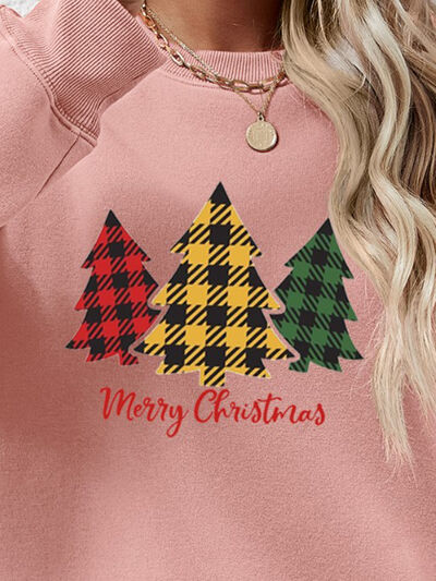 MERRY CHRISTMAS Dropped Shoulder Sweatshirt