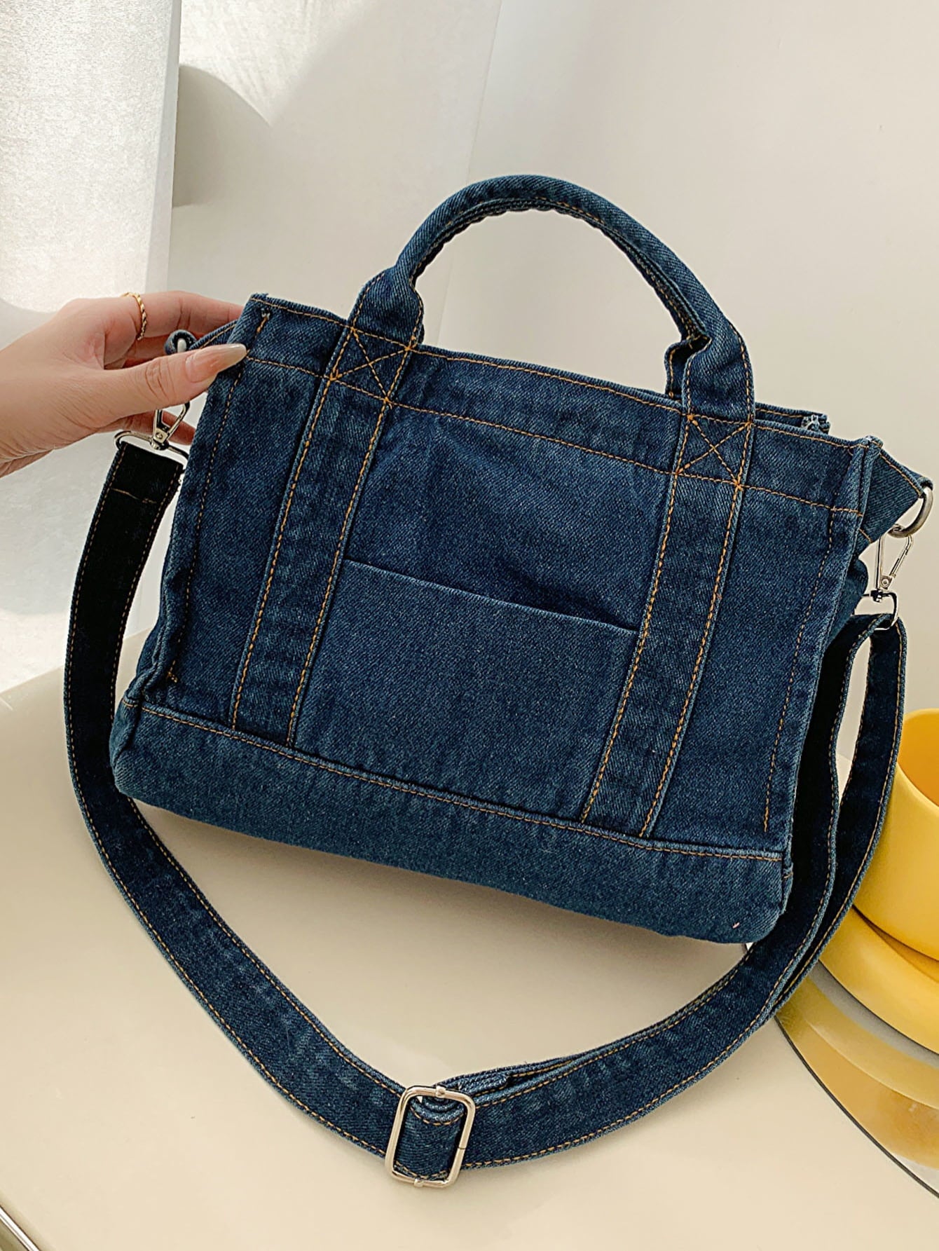 Baeful Denim Shoulder Bag