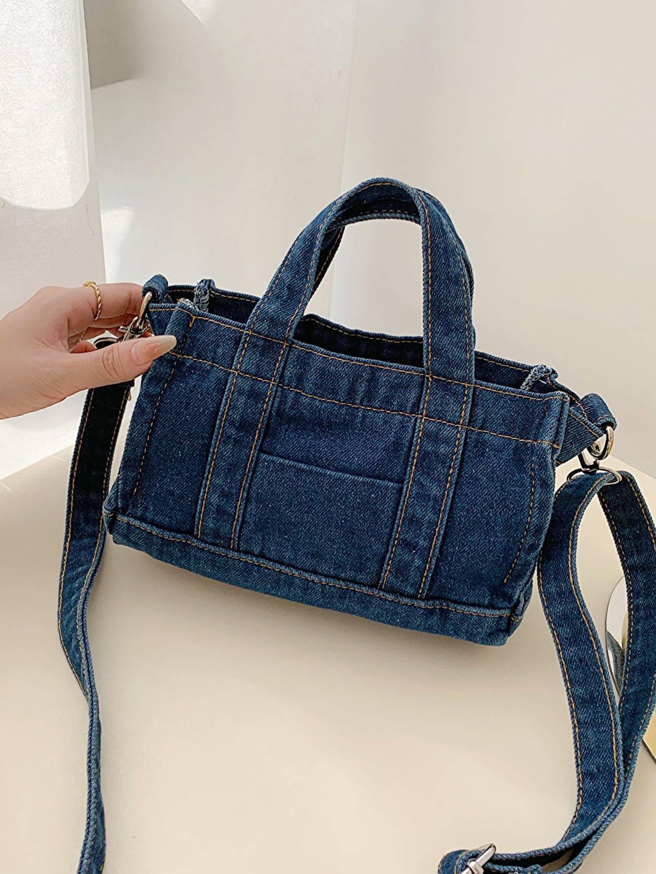 Baeful Denim Shoulder Bag