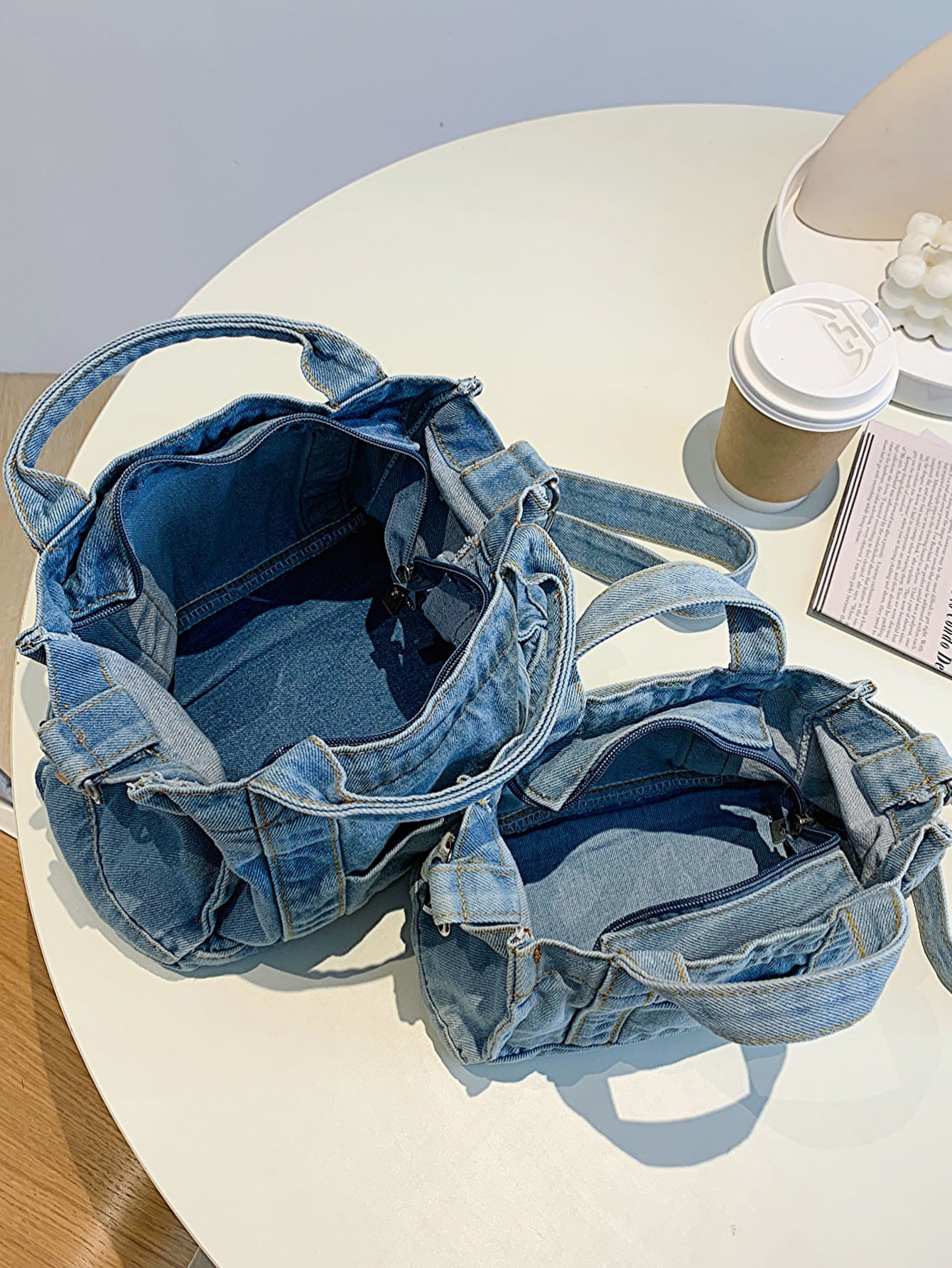 Baeful Denim Shoulder Bag