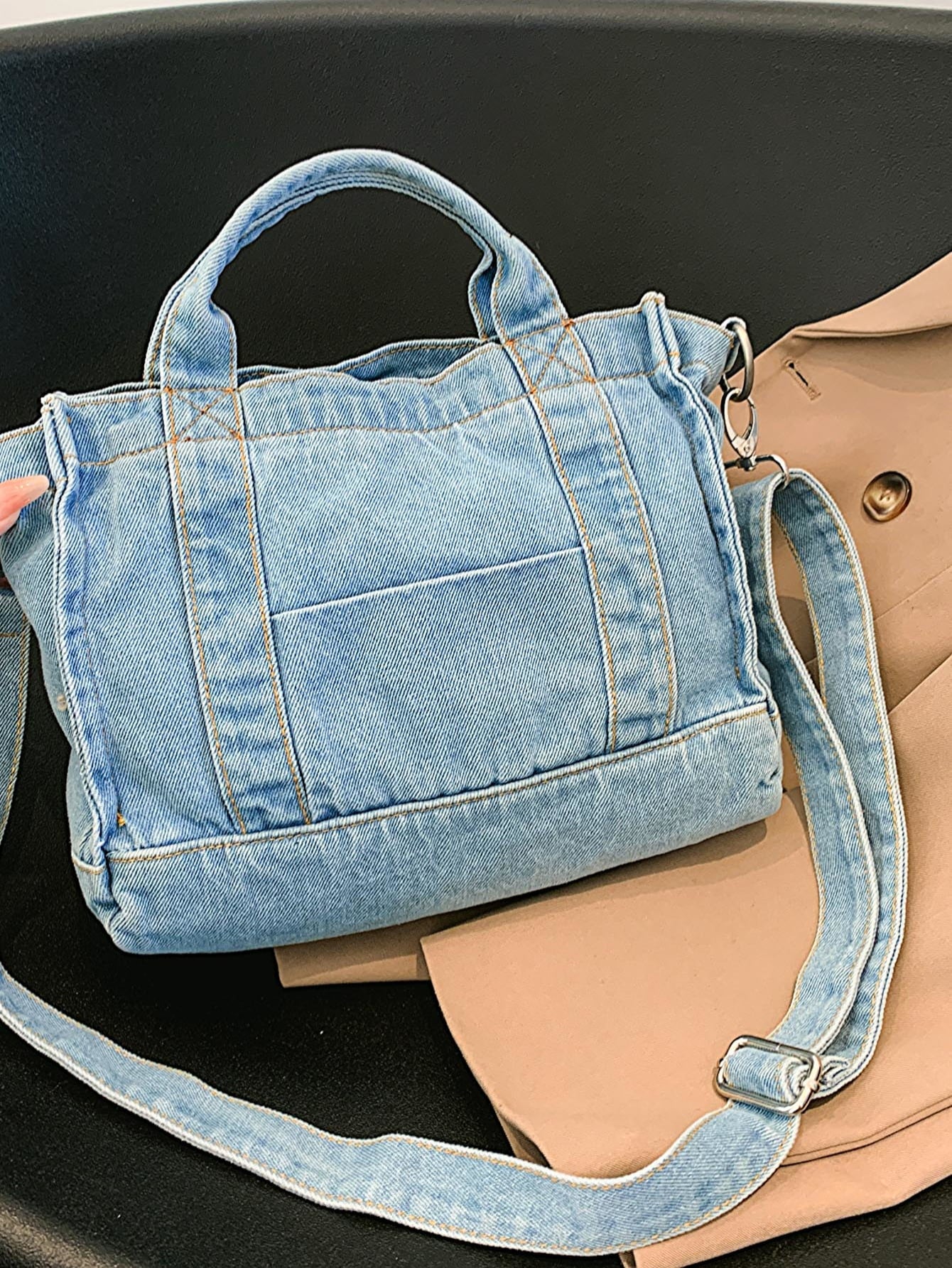 Baeful Denim Shoulder Bag